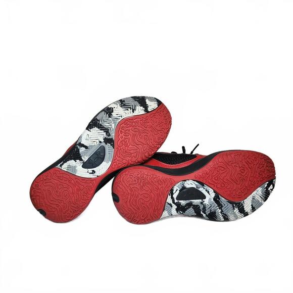 Under Armour Boys' Grade School Lockdown 5 Basketball Shoes Red Black Size 6Y - Picture 9 of 9